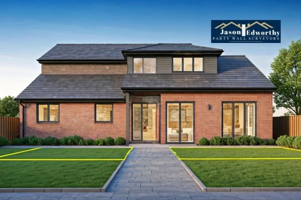 Home extension focusing on boundary line Ilkeston